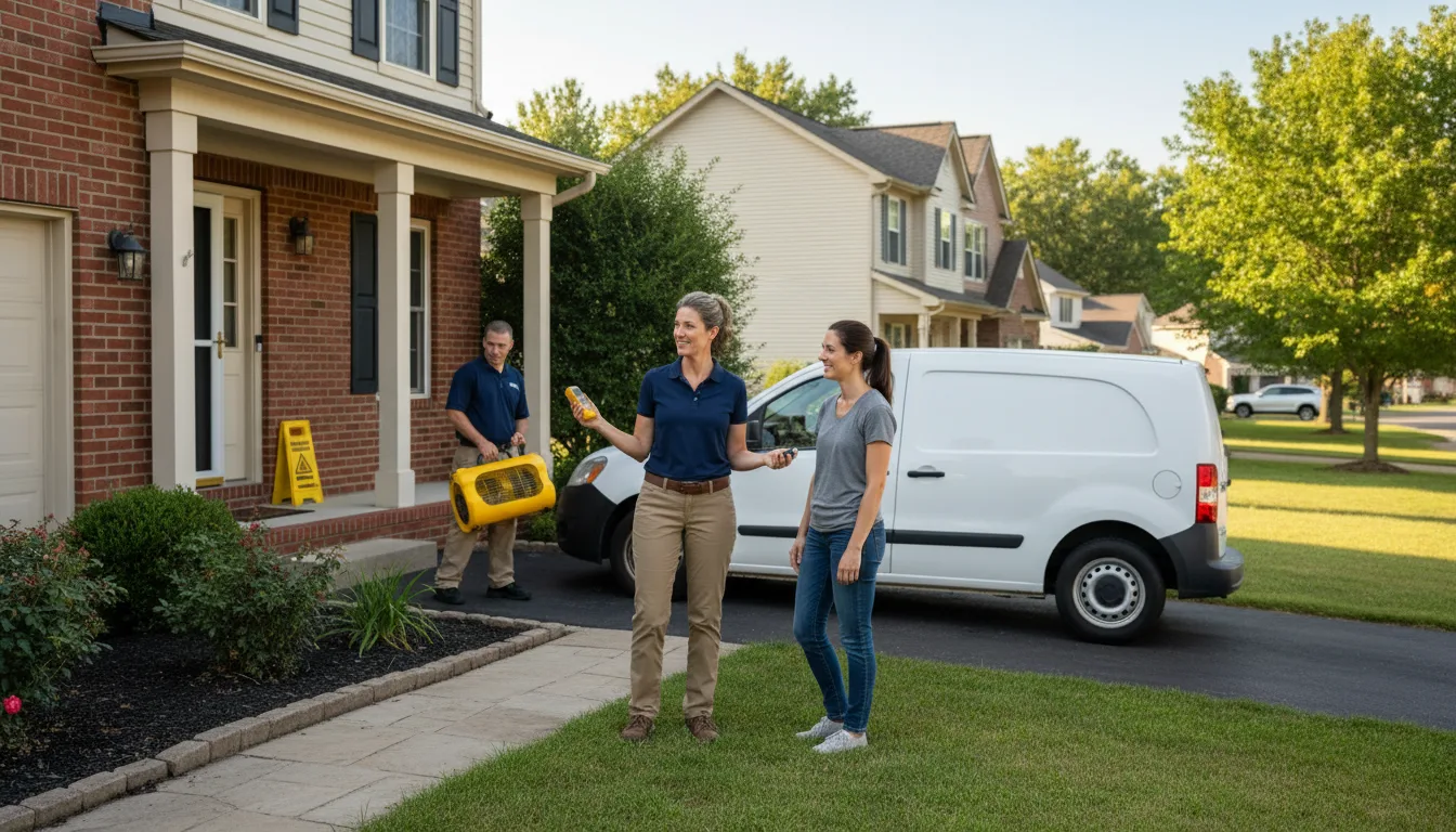 Residential water damage restoration in Winnabow, NC